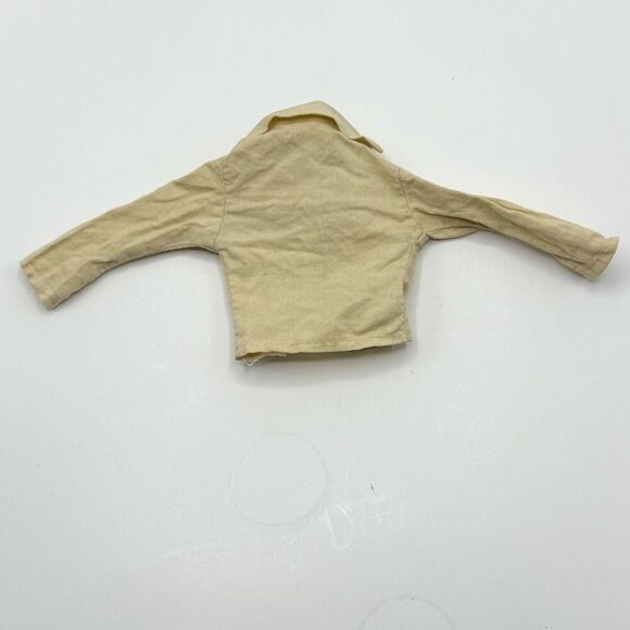 Vintage GI Joe Tan Shirt Button Up Hidden Treasure Hasbro Accessory for 12” Doll - Picture 2 of 4